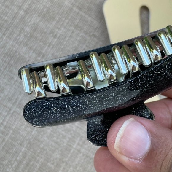 L.Erickson Women Hair Clip Black Jaw Clip Hair Accessory New with defect - Picture 7 of 10